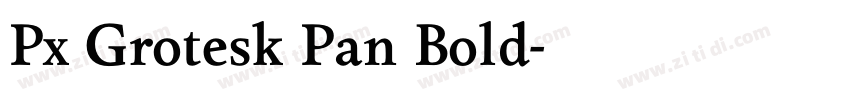 Px Grotesk Pan Bold字体转换